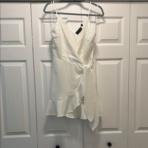 The Fifth Label Cream Spaghetti Strap Mini Dress